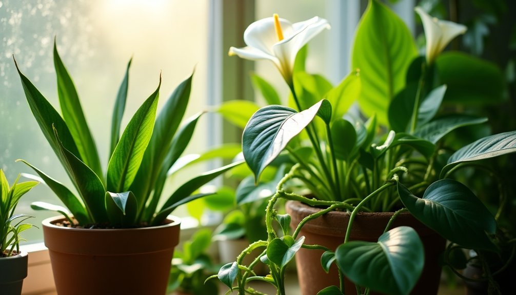 humidity controlling bathroom plants