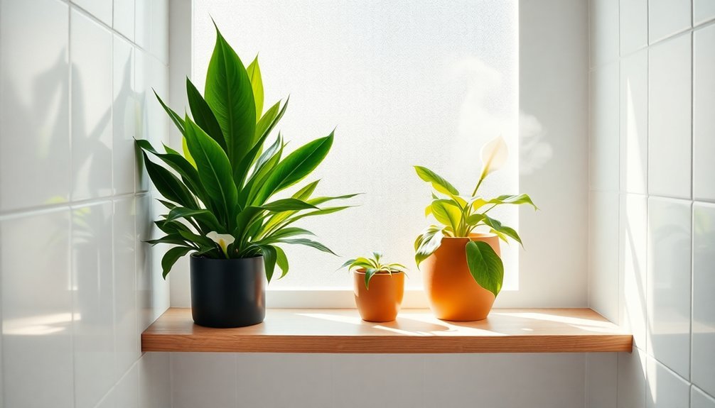 bathroom air purifying plants
