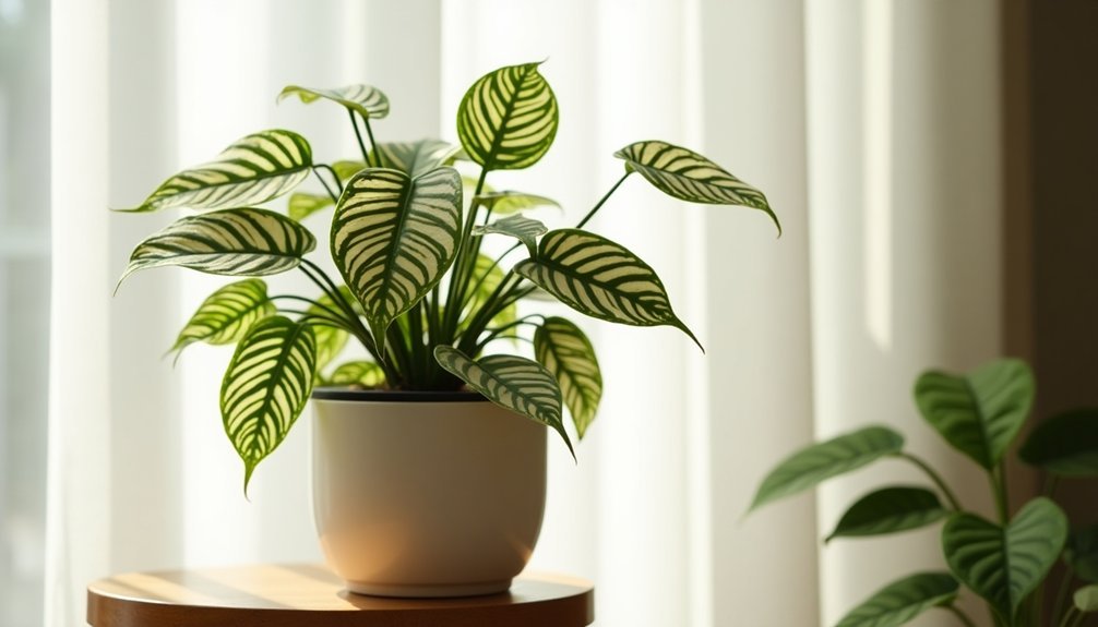 indoor philodendron birkin plant