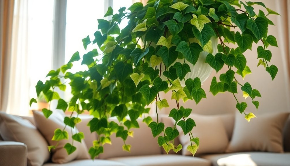 ivy purifies indoor air