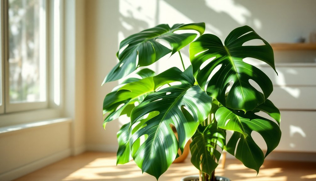 monstera purifies indoor air