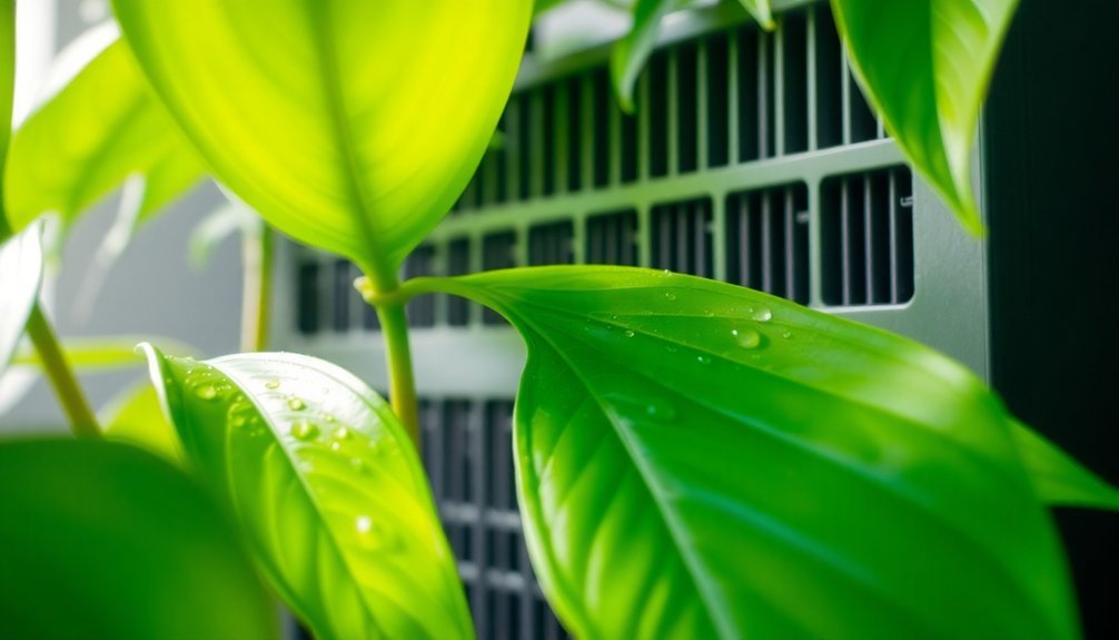 plant filtration moisture effects