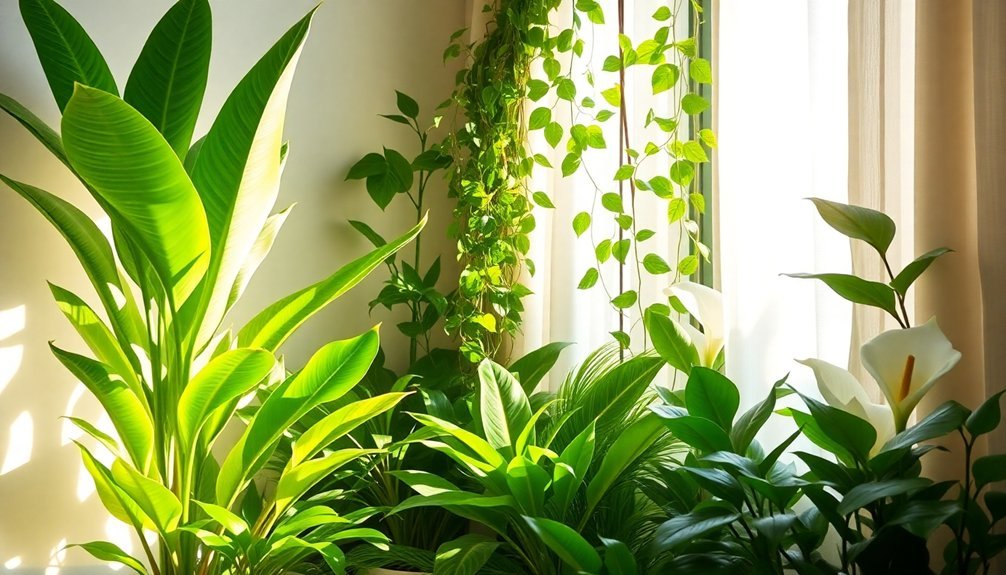 plants improve bedroom air