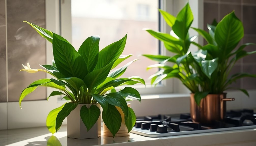 pollutant absorbing cooking plants