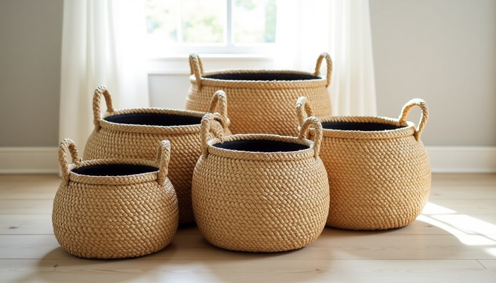 seagrass planter basket set
