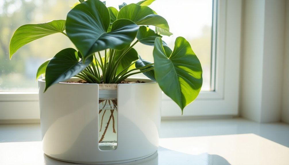 self watering planters for thriving plants