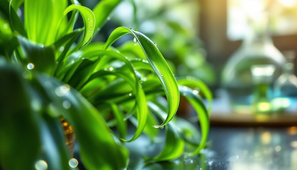 spider plants reduce co2