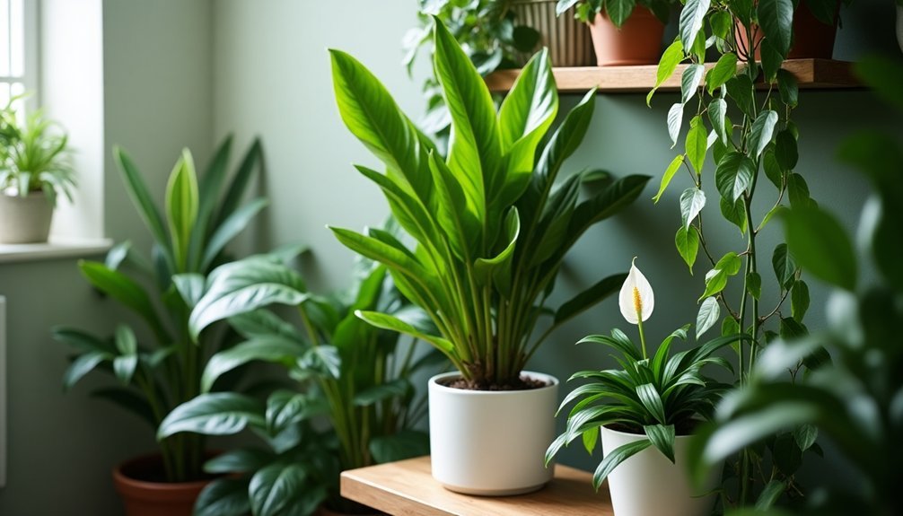 voc reducing bathroom plants