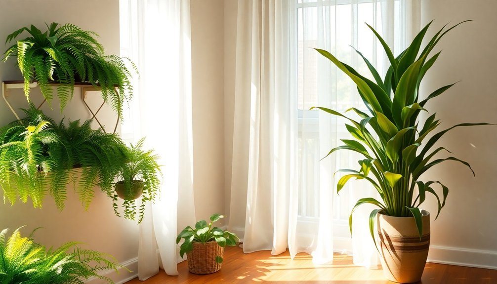 air filtering plants light needs