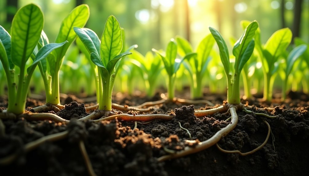 air purifying plant root systems