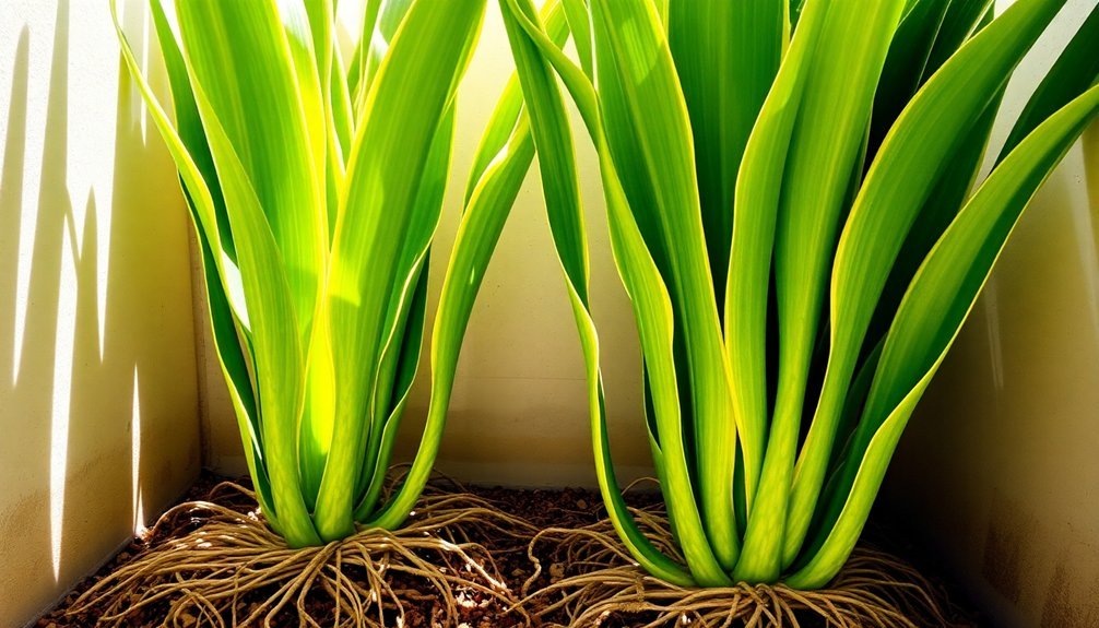 air purifying snake plants