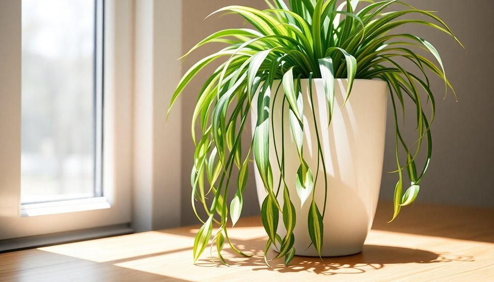 air purifying spider plants