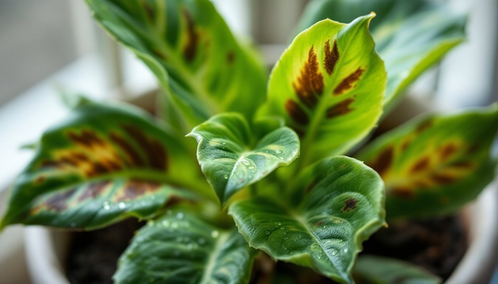 brown leaves plant issues