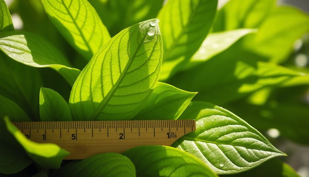 calculating leaf area size