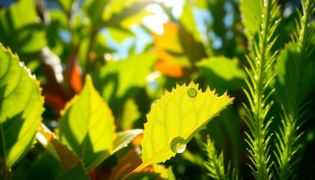 filtration efficiency in leaves