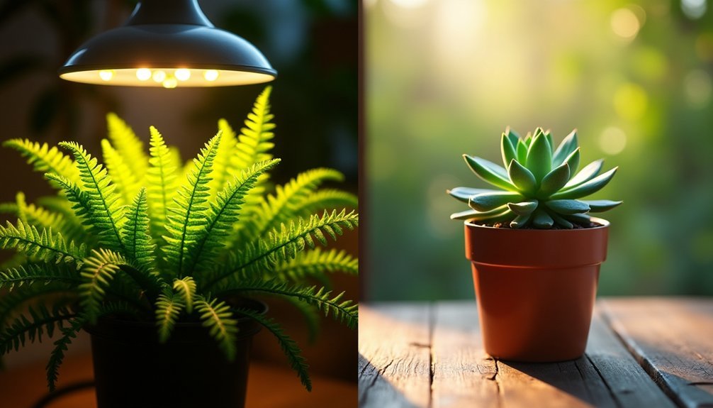 grow lights versus sunlight