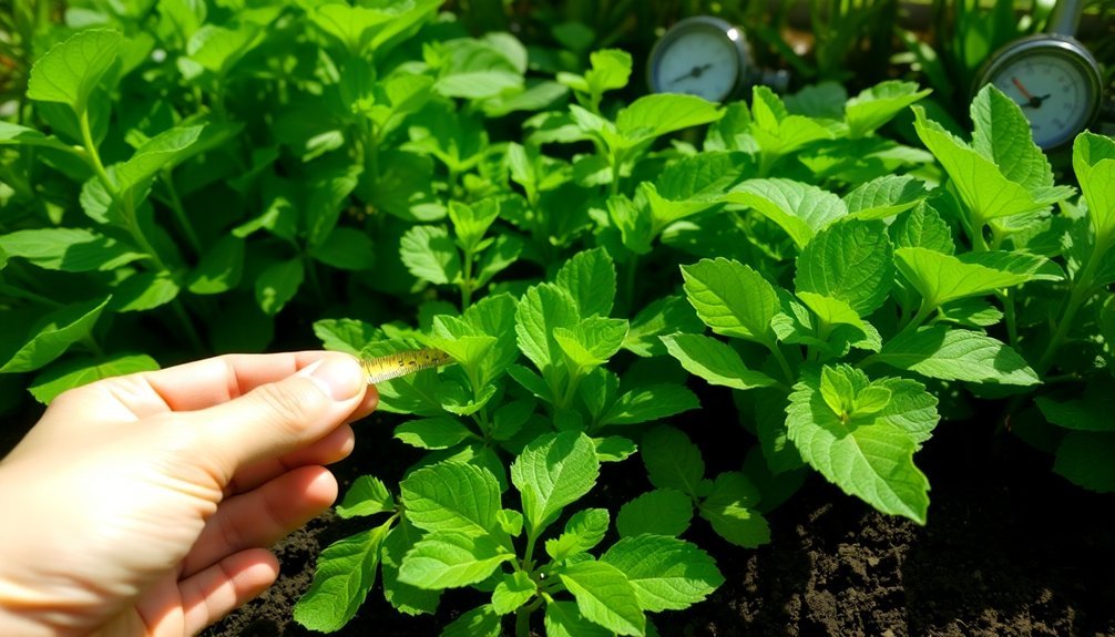 ideal crop spacing analysis