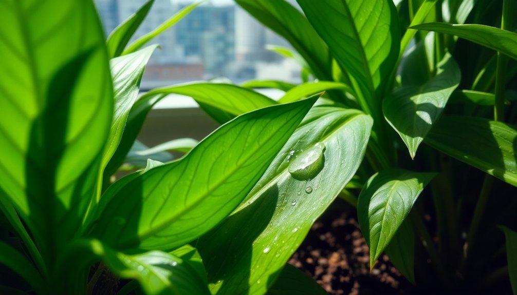 leaf area and purification