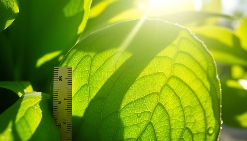 leaf surface coverage measurement
