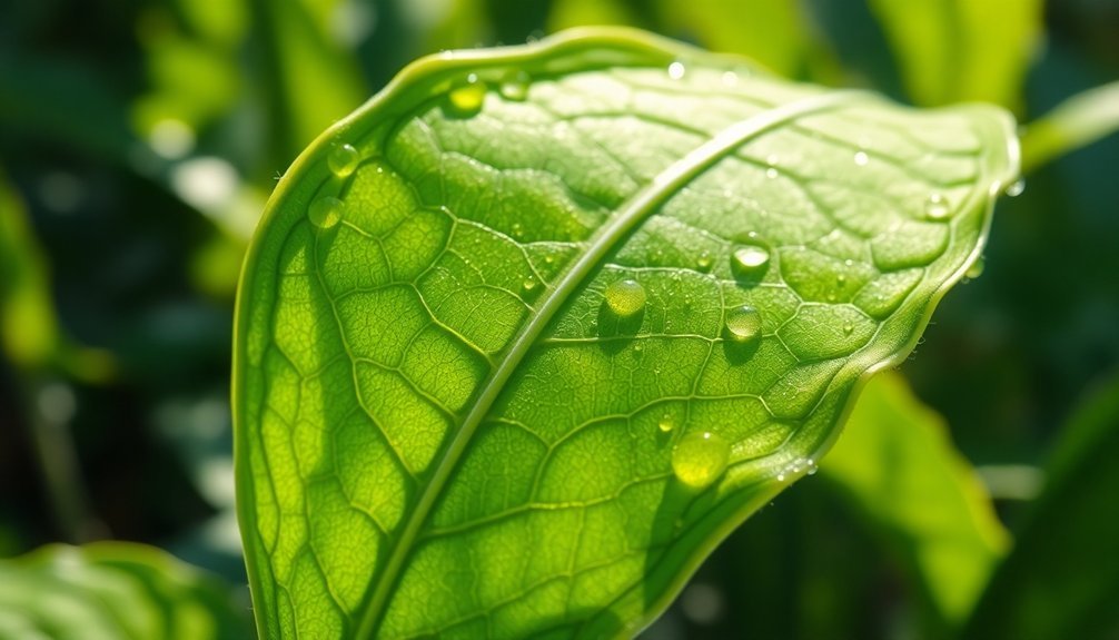leaf texture impacts purification