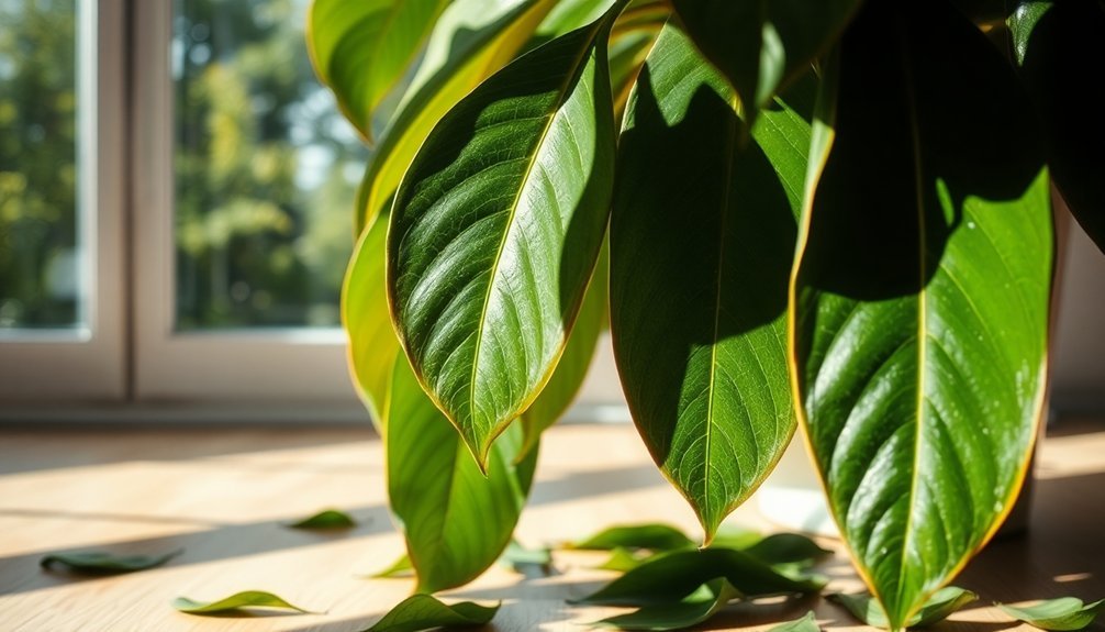 light induced leaf drop