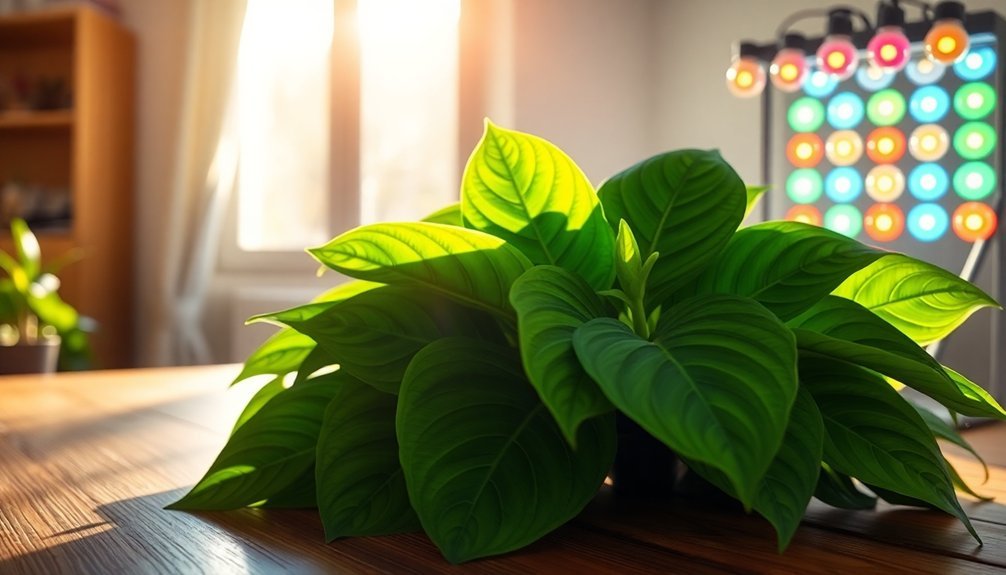 light source comparison for philodendrons