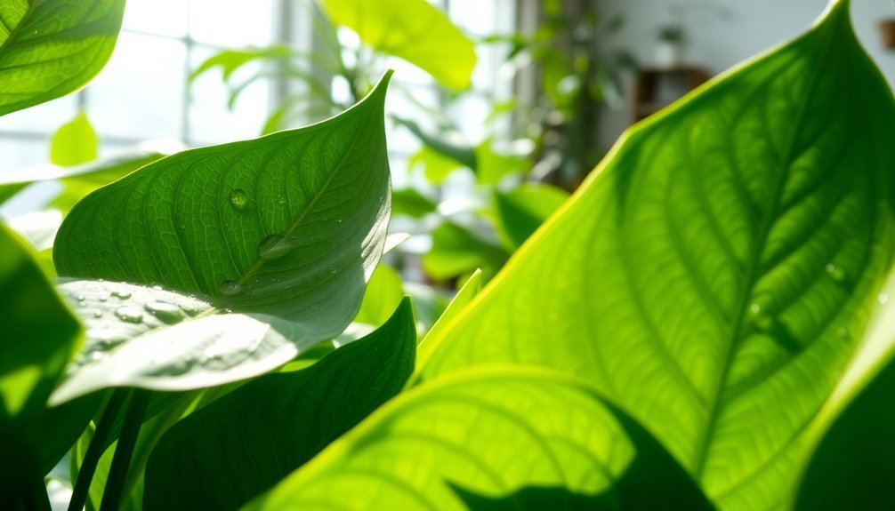 maximum leaf area plants