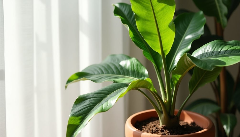 optimal lighting for rubber plants
