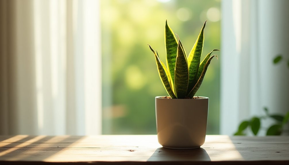 optimal lighting for snake plants