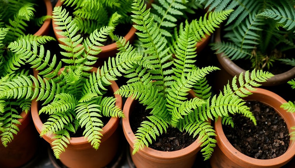 optimal pot depths for ferns