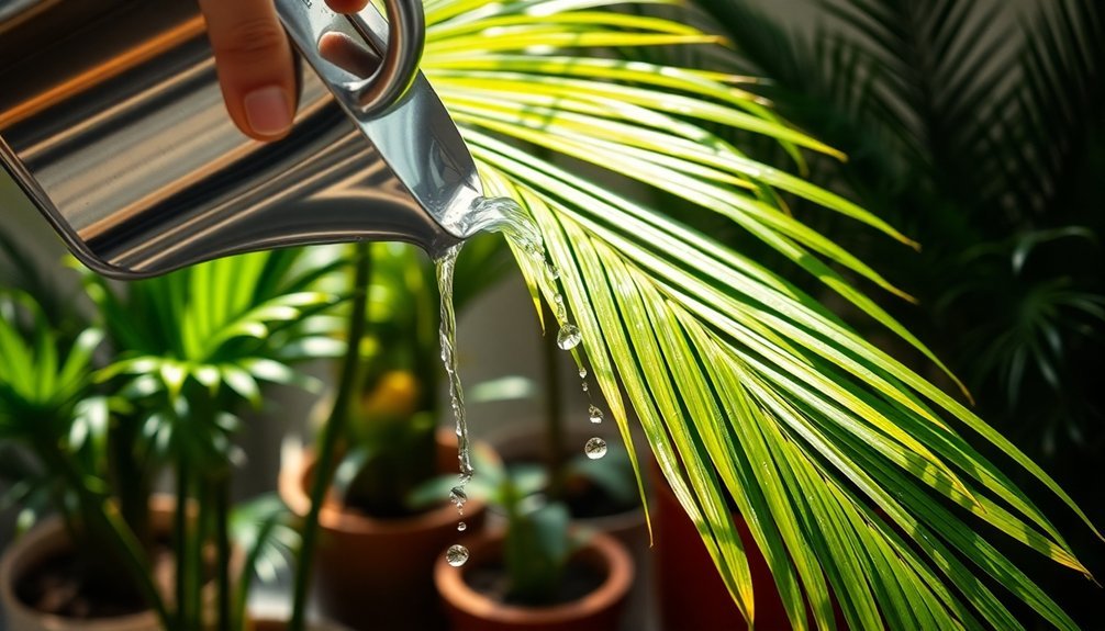 palm species watering tips