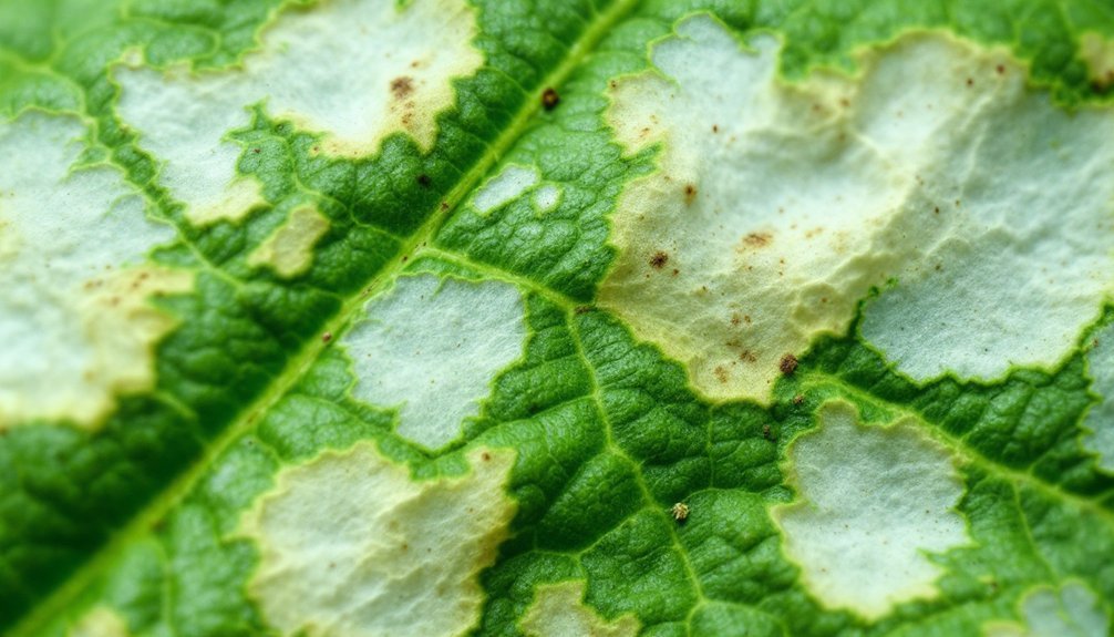 plant sunburn visual symptoms