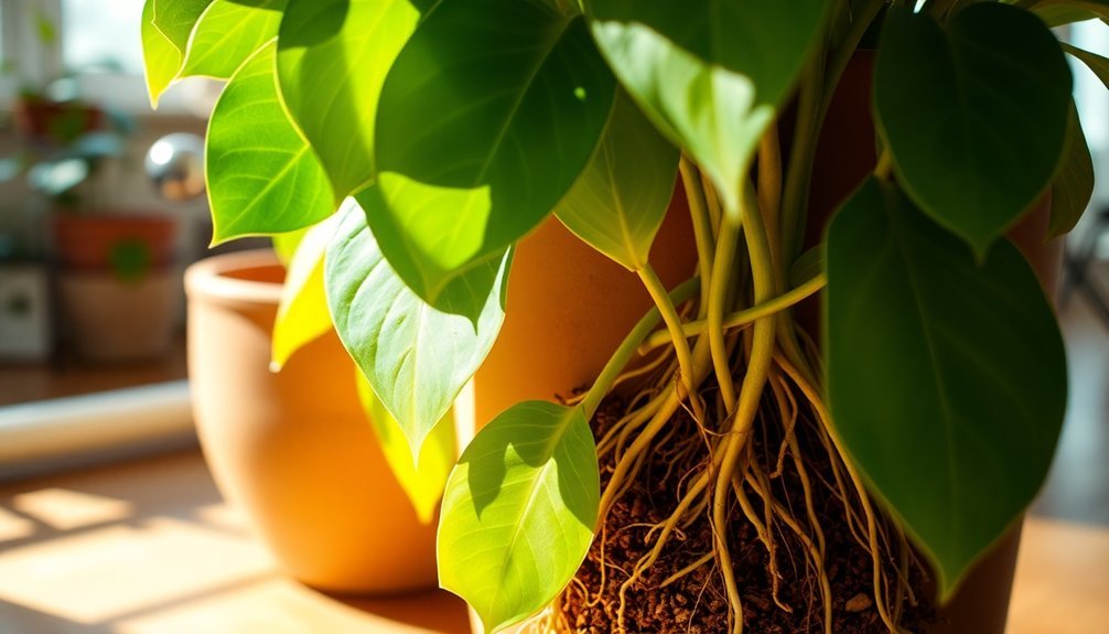 pothos root air purification