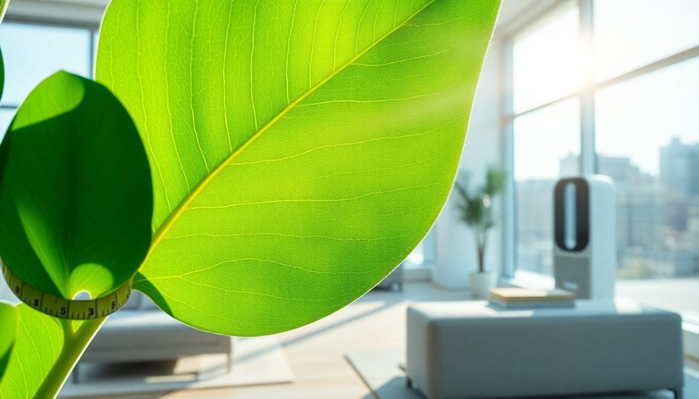 room leaf area calculation