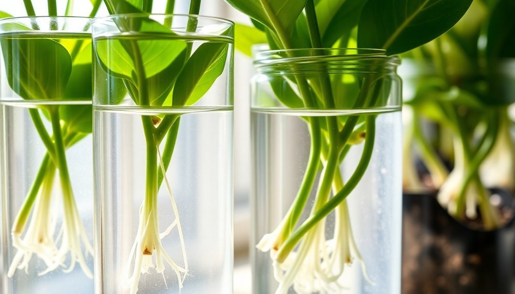 rooting cuttings in soil