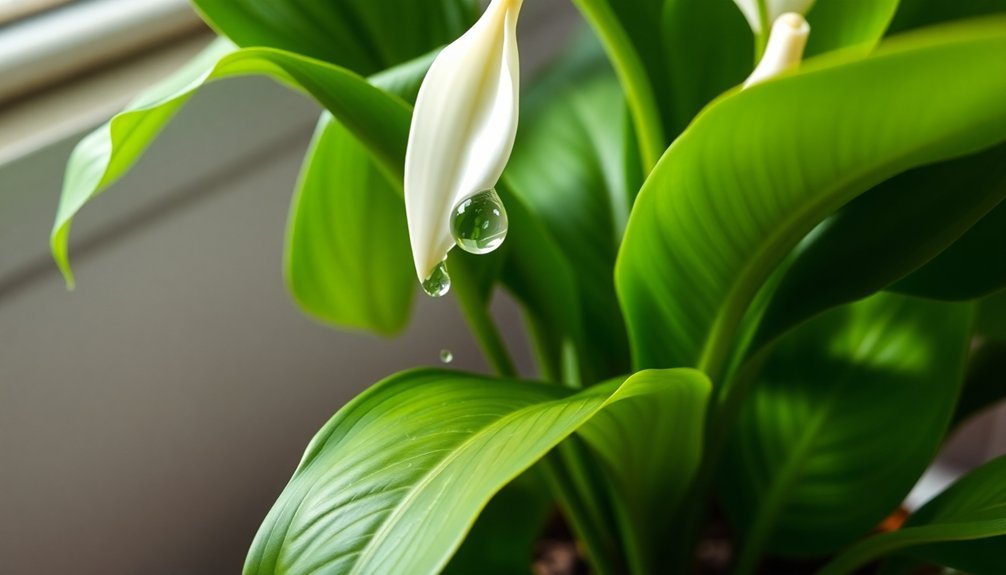 signs of thirsty peace lily