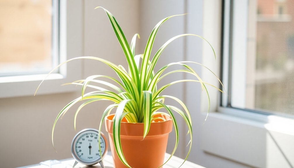 spider plant temperature needs