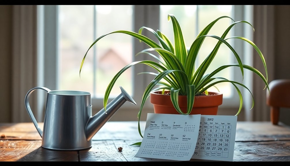 spider plant watering needs