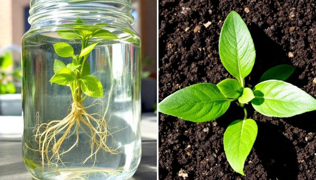 water versus soil propagation