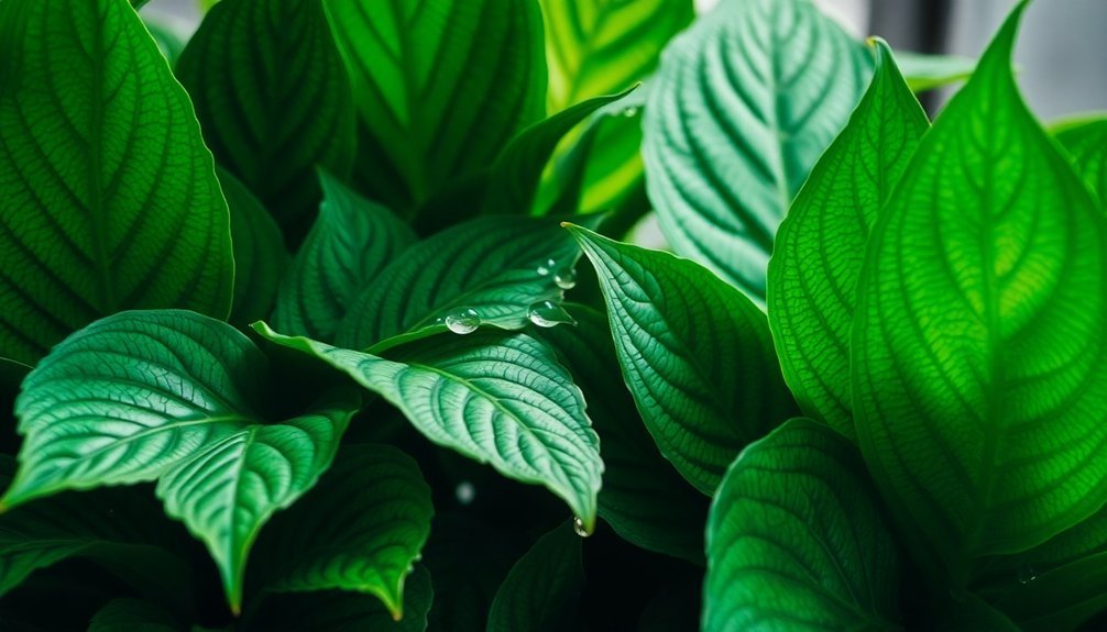 wide leaved air filtering plants